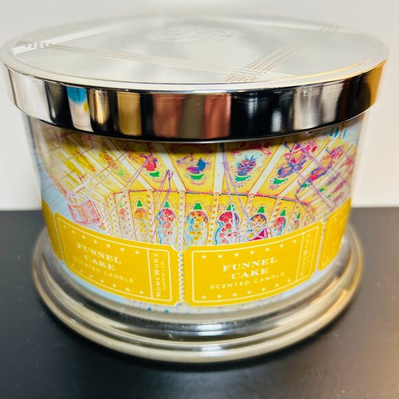 HomeWorx by Slatkin Funnel Cake 4-Wick 18oz Candle NEW - Picture 1 of 3